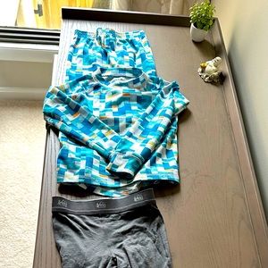 LL Bean thermal underwear set & REI thermal pants